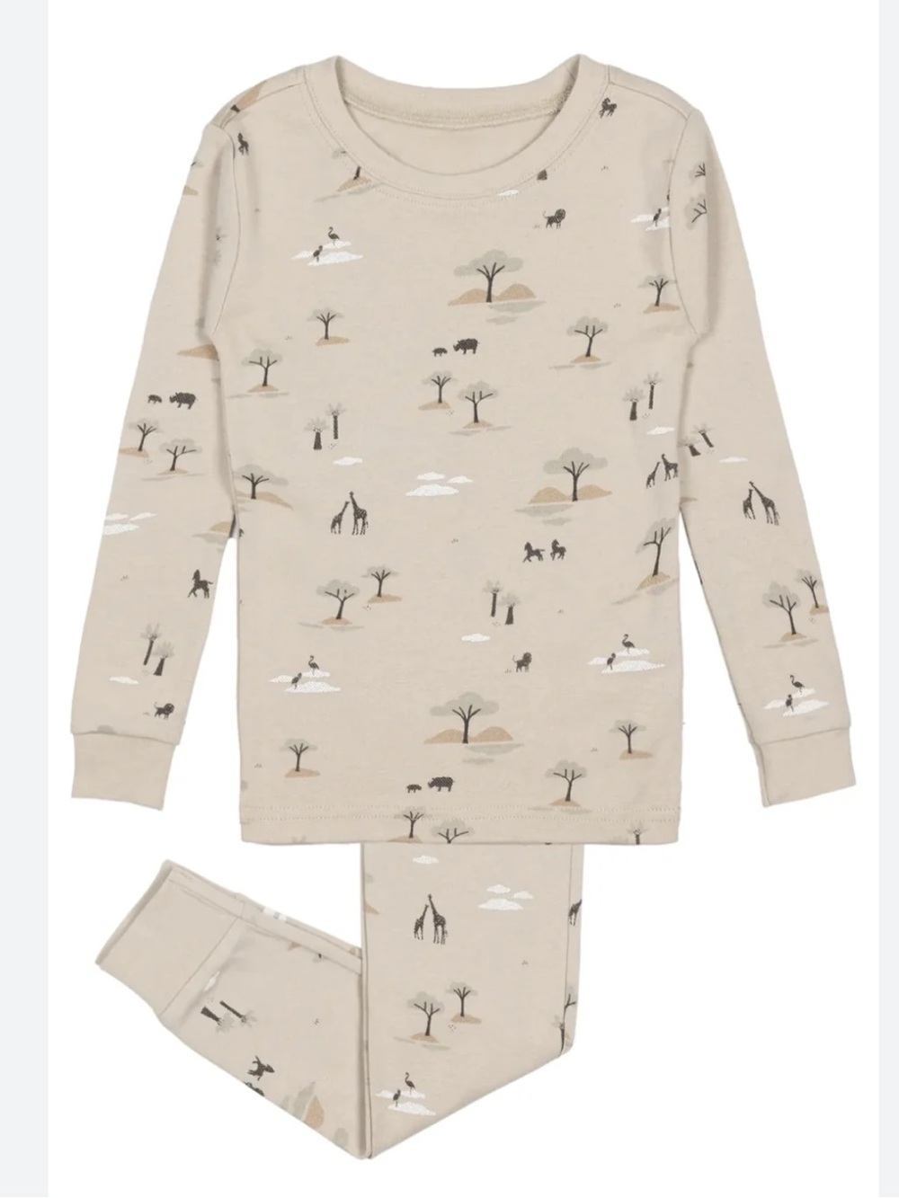 Petit Lem  2-Piece Serengeti-Print Pajama Set NWT